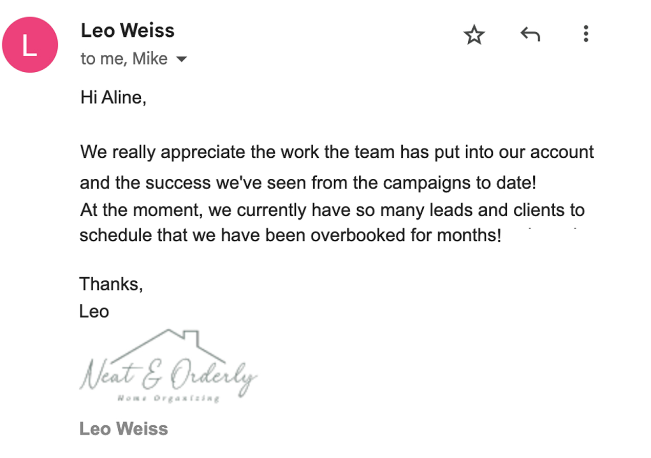 Client Testimonial