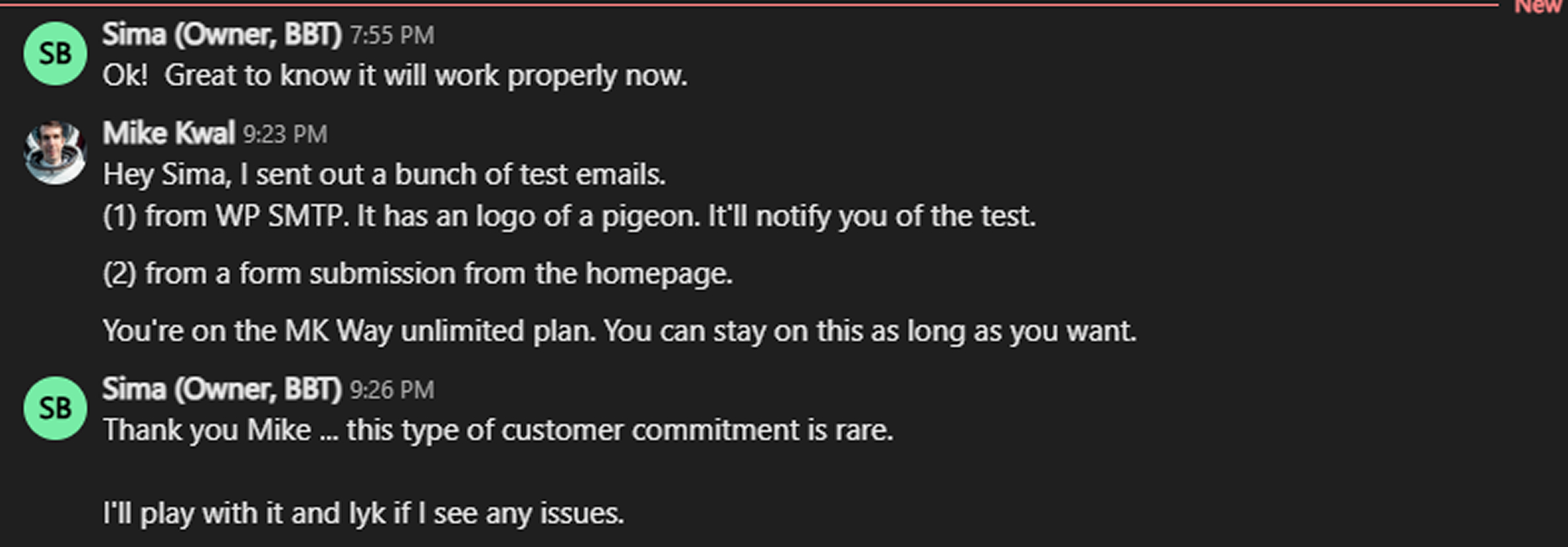 Client Testimonial