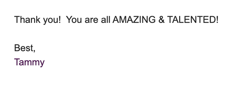 Client Testimonial