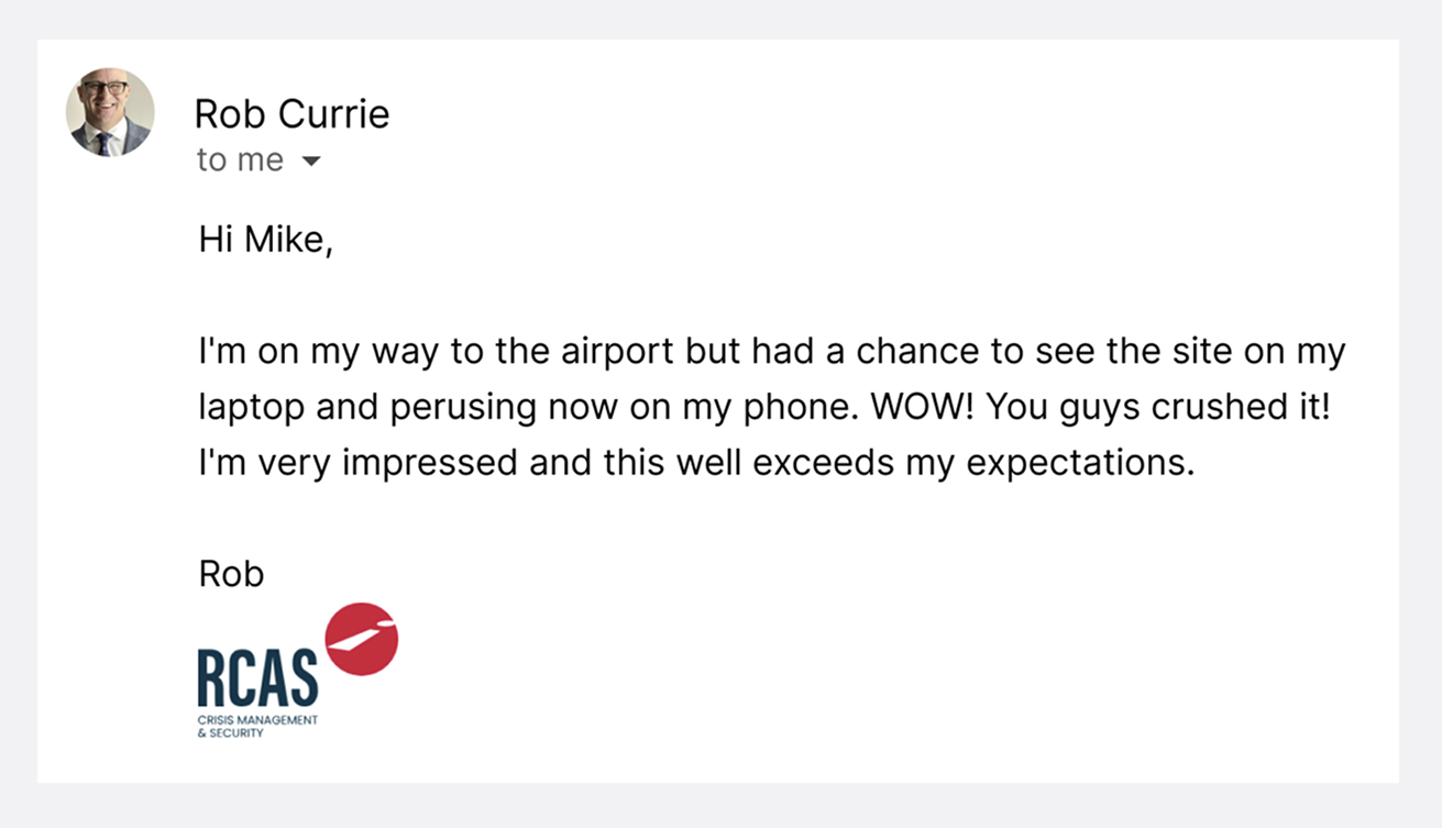 Client Testimonial